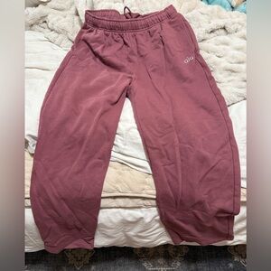 ALO Yoga Burgundy Joggers